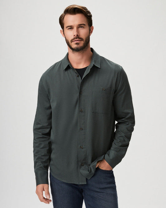 Paige Men's Wardin Shirt - Sage Forest