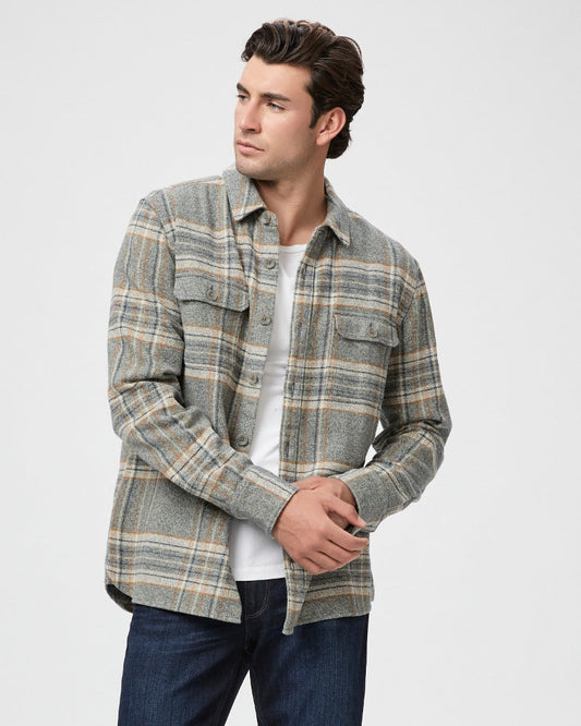 Paige Men's Wilbur Overshirt - Smoked Sage