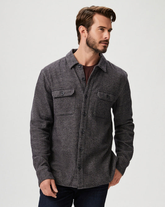 Paige Men's Wilbur Overshirt - Sapphire Coast