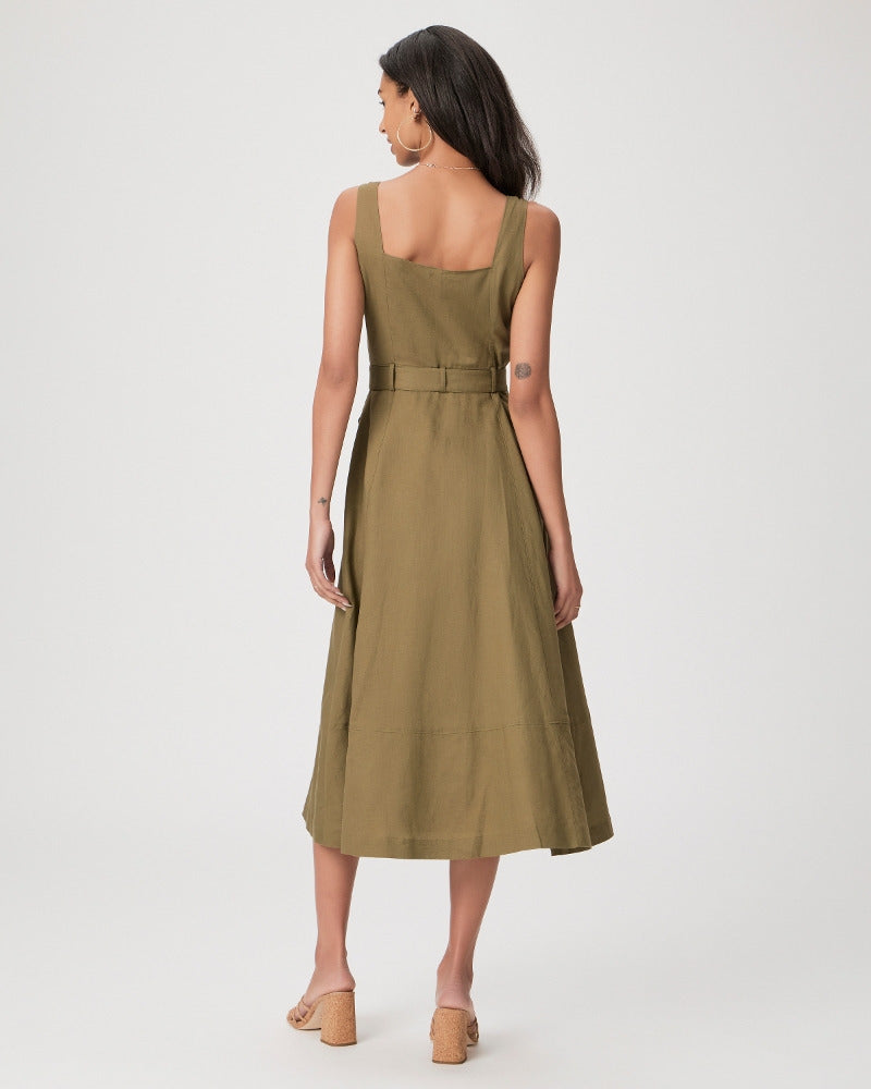 Paige Women's Arienne Dress - Military Green