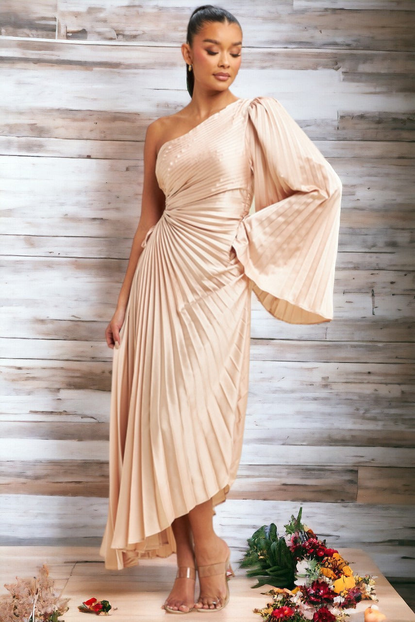 LADY BLACK TIE Women's Miramar Maxi Dress - Champagne