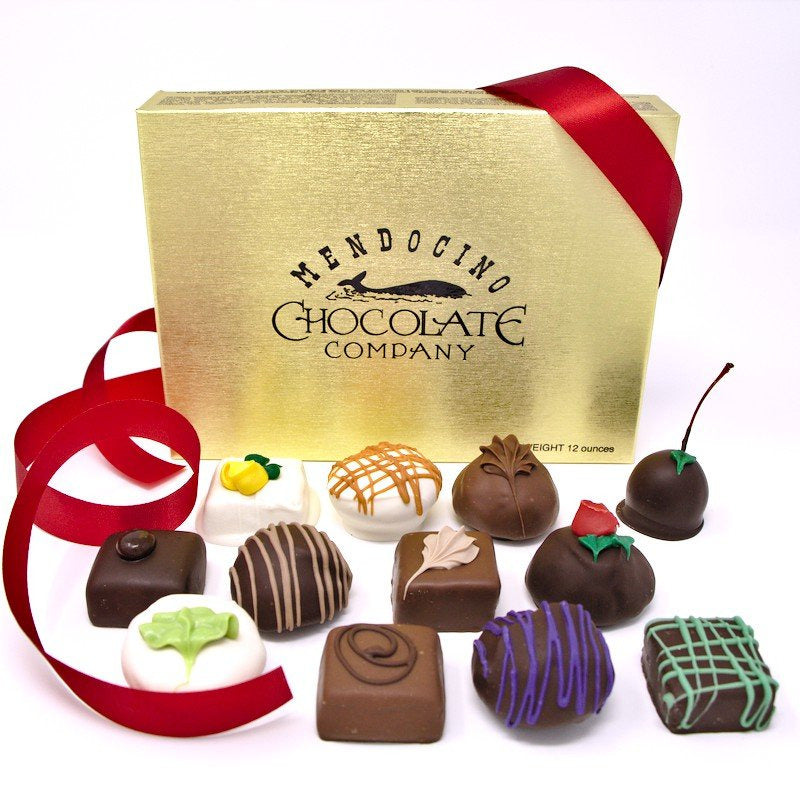 Mendocino Chocolate Company Assorted Chocolates-Half & Half Chocolate Collection