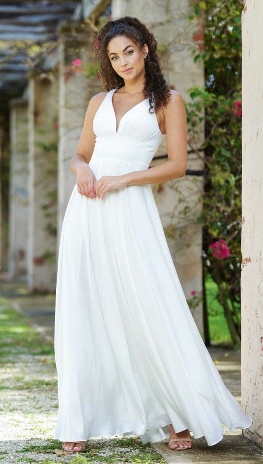 LADY BLACK TIE Women's Kinsley Gown - Off White - Final Sale