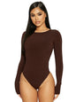 Naked Wardrobe Women's Snatched Crewneck Bodysuit