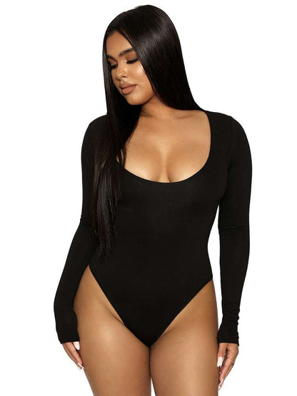 Naked Wardrobe Women's Nw Round Neck Bodysuit