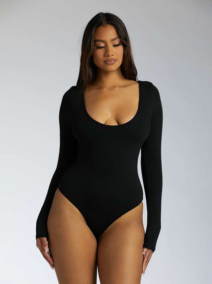 Naked Wardrobe Women's Nw Round Neck Bodysuit