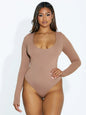 Naked Wardrobe Women's Nw Round Neck Bodysuit