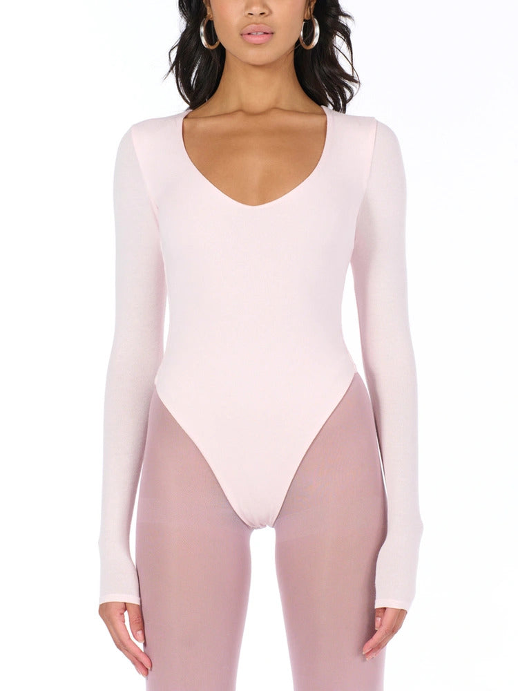 Naked Wardrobe Women's Nw Round Neck Bodysuit