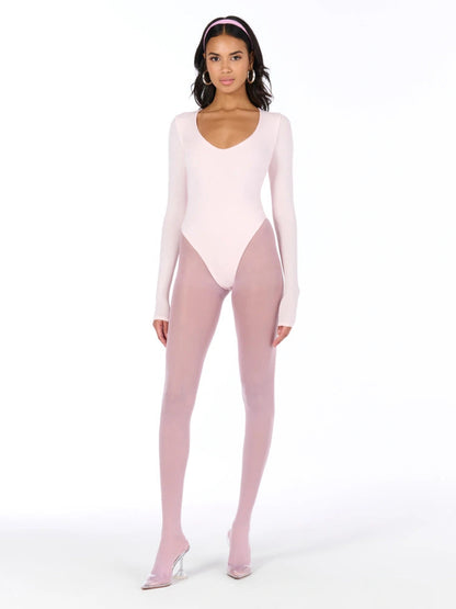 Naked Wardrobe Women's Nw Round Neck Bodysuit