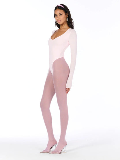 Naked Wardrobe Women's Nw Round Neck Bodysuit