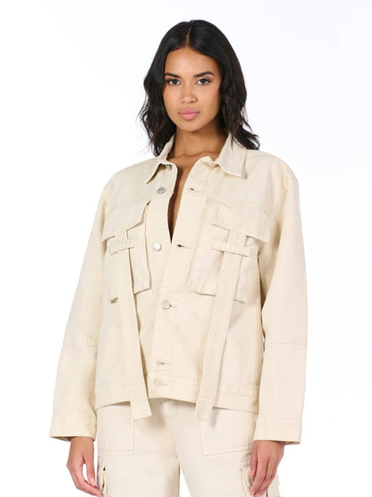 Naked Wardrobe Women's Cargo Utility Jacket