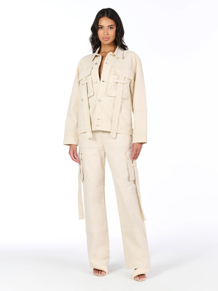 Naked Wardbrobe Women's V-Waist Cargo Pant