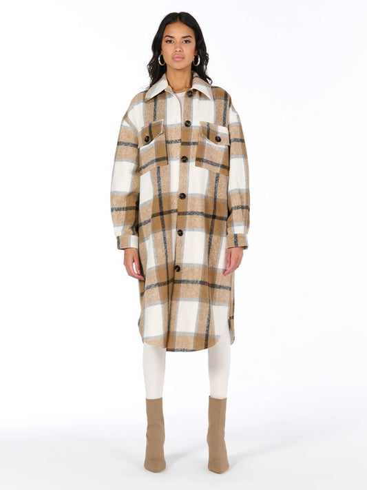 Naked Wardrobe Women's Plaid Jacket