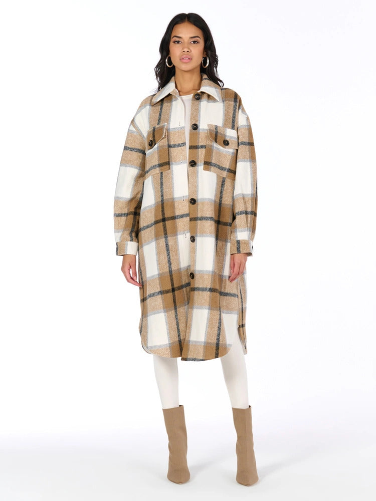 Naked Wardrobe Women's Plaid Jacket