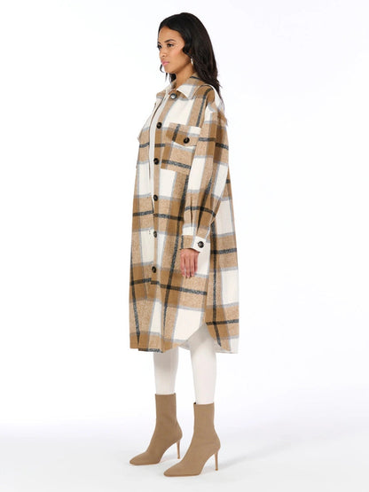 Naked Wardrobe Women's Plaid Jacket