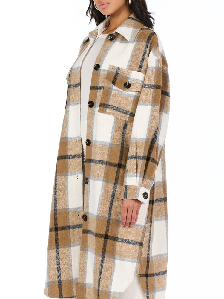 Naked Wardrobe Women's Plaid Jacket