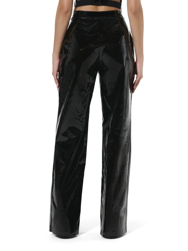 Naked Wardbrobe Women's The Vinyl Wide-leg Pant