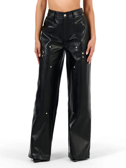 Naked Wardbrobe Women's The Patch Faux Leather Pant