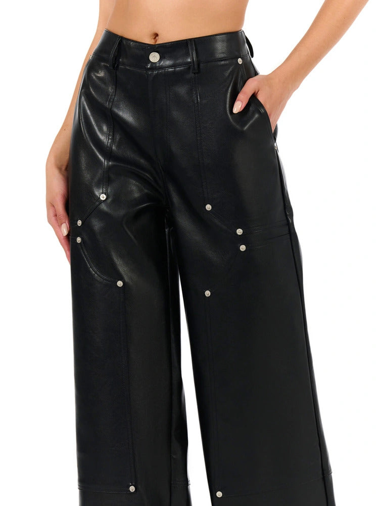 Naked Wardbrobe Women's The Patch Faux Leather Pant