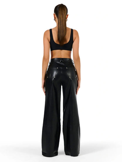 Naked Wardbrobe Women's The Patch Faux Leather Pant