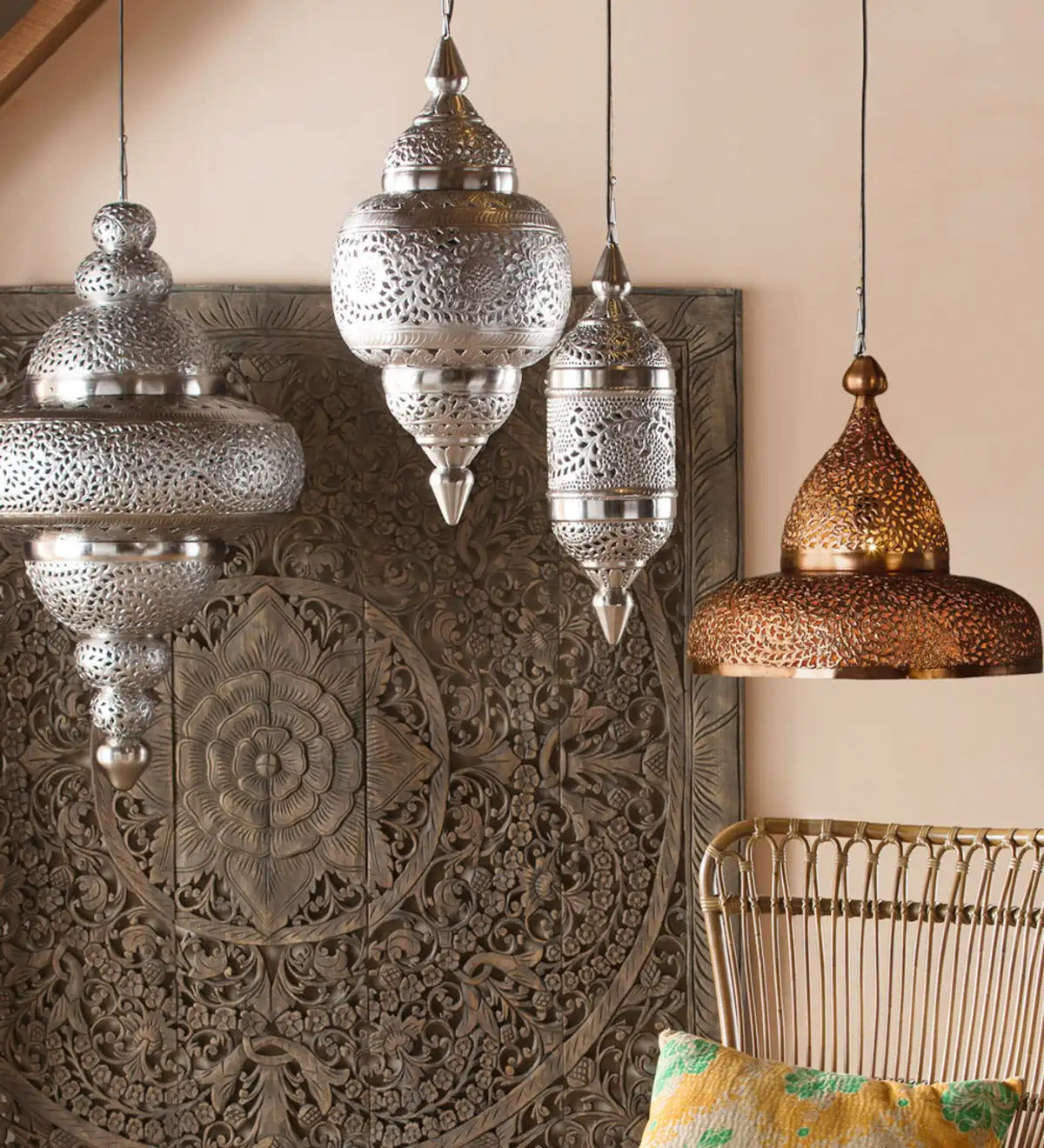 VivaTerra Moroccan Hanging Lamp - Large