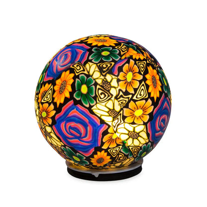 VivaTerra Clay Lighted Globes