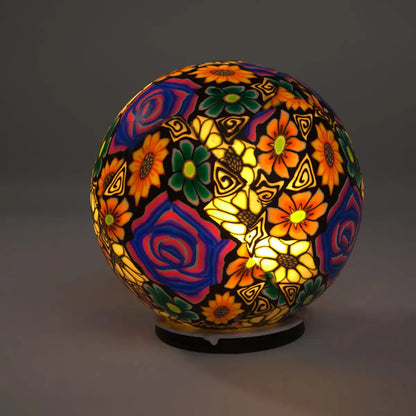 VivaTerra Clay Lighted Globes